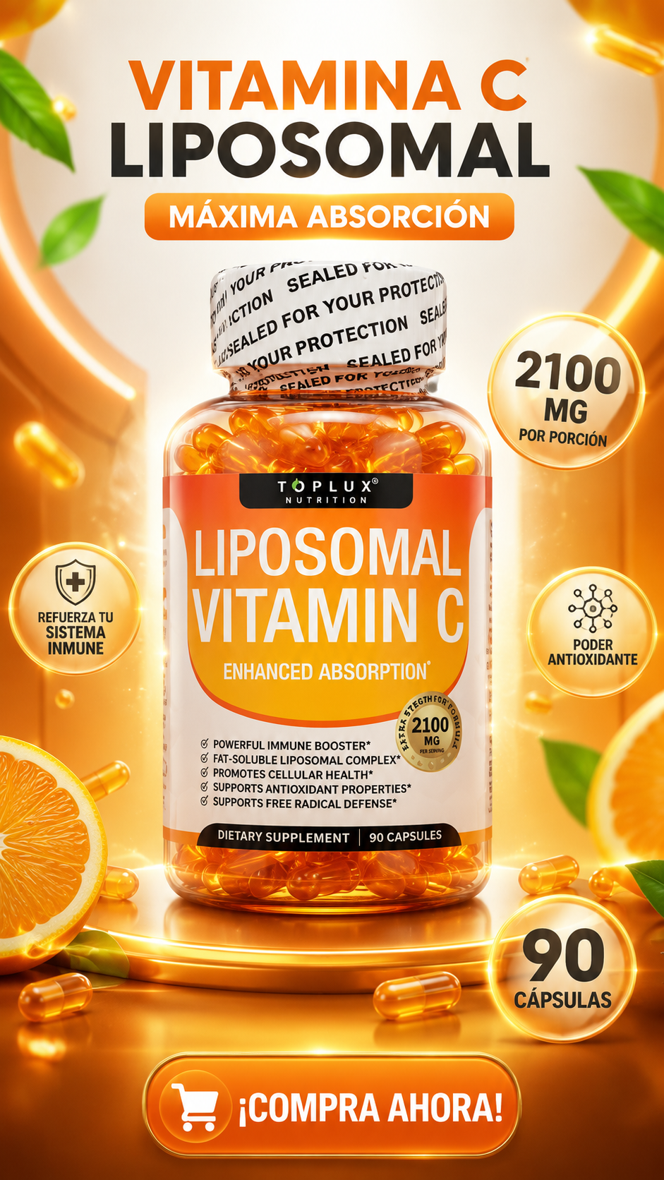 Liposomal Vitamina C Por 90 Cap